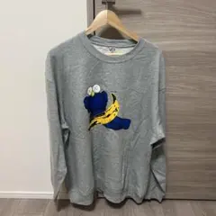 KAWS + WARHOL バナナプリント スウェット XXL グレー