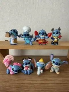 ディズニー　スティッチ　コスチュームフィギュアコレクション　8点　まとめ売り
