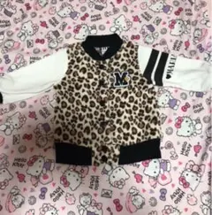 ミッキー　ヒョウ柄アウター　80cm