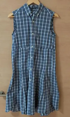 BEAMS BOY チェック柄 ノースリーブ シャツワンピースのサムネイル