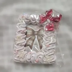 ハンドメイド　トレカケース　ホイップ　リボン