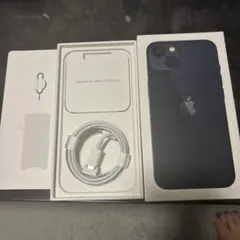 iPhone 13 ブラック ホワイト セット 箱のみ 充電ケーブル付き - メルカリ
