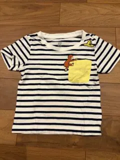 グラニフ　おさるのジョージ ストライプ Tシャツ 90サイズ