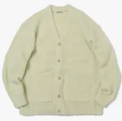 AURALEE ニット カーディガン ライトイエロー