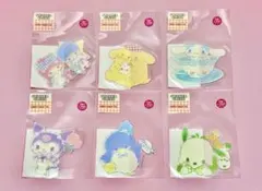 新品 サンリオキャラクターズ コラボ ギンガムティータイム クリアステッカー