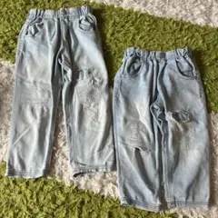 BREEZE デニムパンツ　おそろい　２本まとめ売りのサムネイル