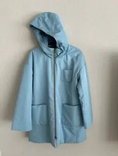 トゥモローランド 購入 ジュンコシマダ 水色 コート 春 フーディ 11号