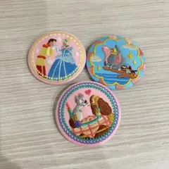 disney ディズニー　刺繍ピンバッジ 3個セット