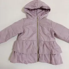 フリル付き中綿コート　100cm