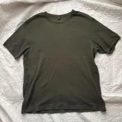 ユニクロ　ワッフルクルーネックT