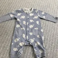 クジラ柄ロンパース 80サイズ