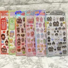 【正規品】モンチッチ うるちゅるポップシール　平成はっぴーフォン 6点セット