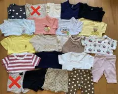 UNIQLOなど保育園　春夏　半袖　トップス　ボトム　90cm 22着用セット