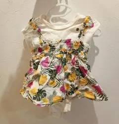 アプレレクール　ロンパース　スイカ　レモン　70