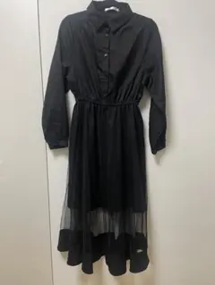 ワンピース　黒　ブラック　シースルー　シアー　ハロウィン　Mサイズ