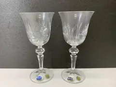 BOHEMIA Crystal ワイングラス ペア 箱付のサムネイル