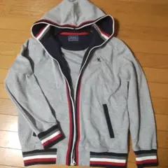 フード付きジッパーパーカー Lサイズ グレー