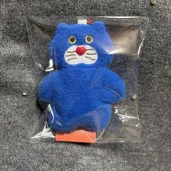 mojojojo カラビナ付き ぬいぐるみポーチ ねこ nicky 青