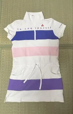 le coq sportif ストライプポロワンピース