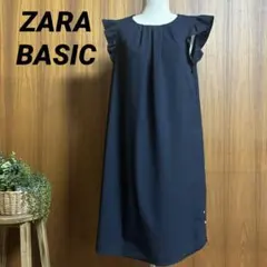 ZARA BASIC フリル袖　ワンピース