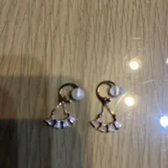 エテ　ストーン イヤリング ゴールド
