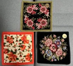 【3枚セット】未使用品 FEILERハンカチ/ハンドタオル (バラ売り可)