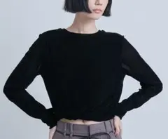 フロッキーチュールねじりTシャツ　MIESROHE
