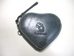 訳あり 新品 財布 小銭入れ スヌーピー コインケース 本革 ハートデザインBL