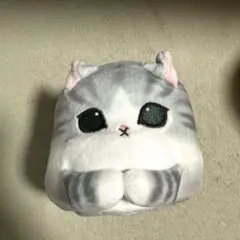 mofusand モフサンド　にゃんこの持ちますペン立て（灰色）