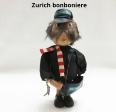 木製 人形 フィギュア スイス 新聞配達人 Zurich bonboniere