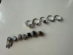シルバーリングセット ・ブレスレット.ネックレスパーツ