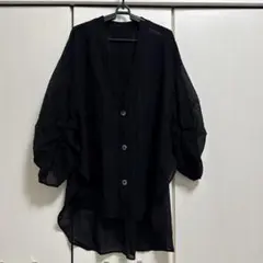 新品未使用☆ebur エブール フラッフィーオーガンジー 2WAYブラウス