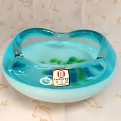 【未使用、長期保管品】マルティグラス 手工品 ガラス 灰皿 小物入れ　昭和レトロのサムネイル