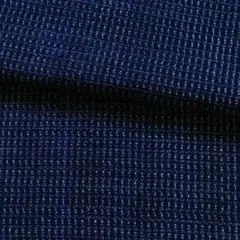 №221　古布　ハギレ　*藍染　木綿　絣　書生絣　はぎれ*　35×236cm