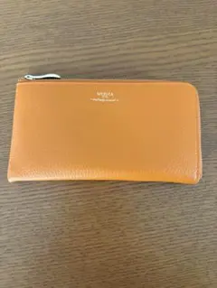 MUZICA VITA 長財布 オレンジ L字ファスナー