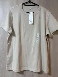 GU コットンクルーネックT ベージュ XLサイズのサムネイル