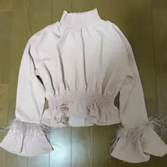 sister jane ピンク フリルブラウス M