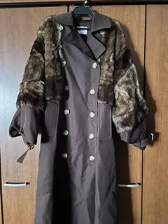 MURUA ファー付きブラウンコート Fサイズ