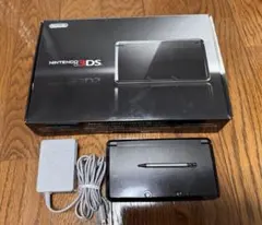 【動作確認済,箱付き】Nintendo 3DS 本体コスモブラック タッチペン他