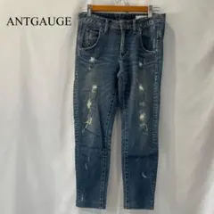 ANTGAUGE アントゲージ デニム スキニー ストレッチ ダメージ加工 S