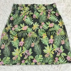 トロピカル柄 タイトスカート
