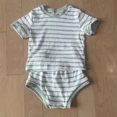 ベビー用　ボーダーTシャツ・ショートパンツ　2点セットのサムネイル