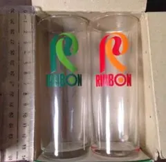 リボンナポリン リボンシトロン ペアグラス 昭和レトロ　2ペア4個