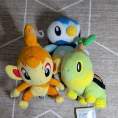 ポケモン ぬいぐるみセット ヒコザル・ポッチャマ・ナエトル