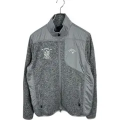 ●キャラウェイ　メンズ　グレー　フリース　ジップアップ　ブルゾン　アウター