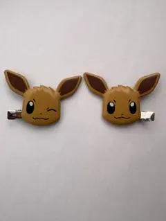 美品　ポケモンセンター パッチンマスコット イーブイ ヘアクリップ アクセサリー Pokemon ポケモンセンターオリジナル パッチンマスコット