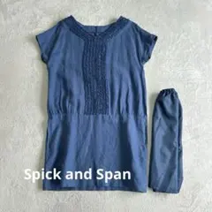 半袖ワンピースSpick and Span Pour Belle Femme 麻のサムネイル