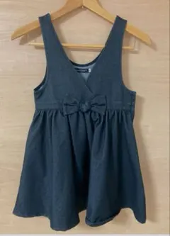 BeBe ダークグレー ジャンバースカート 130
