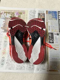 ASICS オレンジ ランニングシューズ