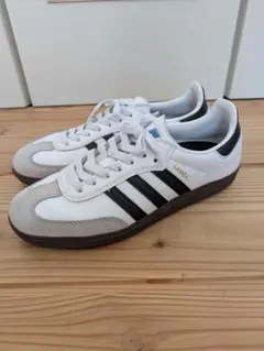 adidas SAMBA ホワイト/ブラック 24.5cm